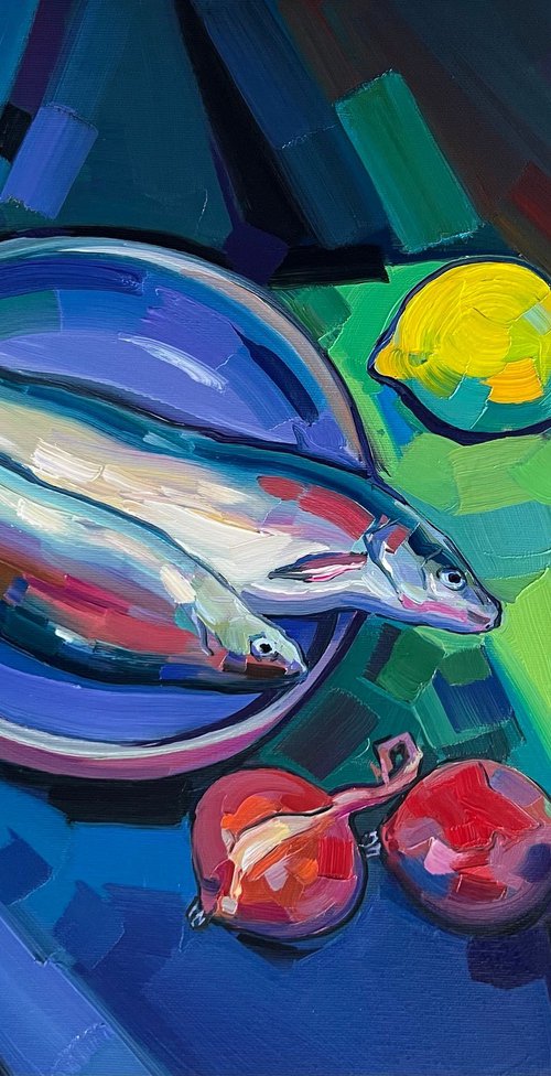 Still life with fishes by Tigran Avetyan