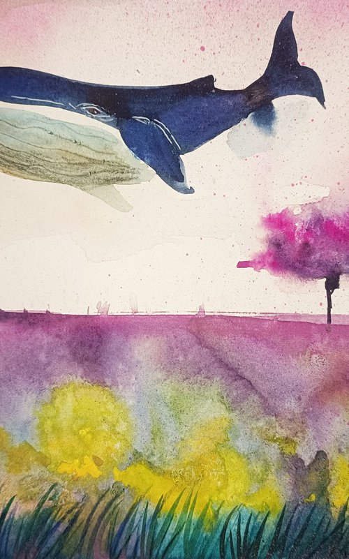 Over The Pink Woods (small) by Evgenia Smirnova