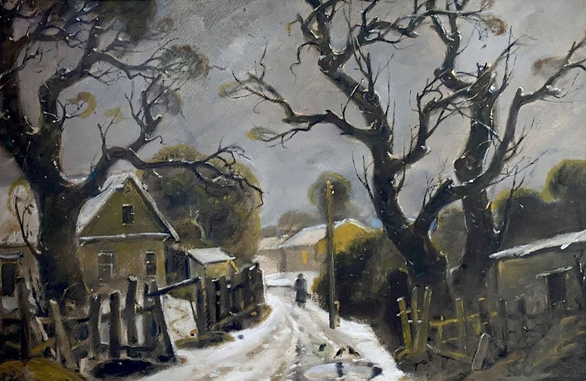 Impressionistic Landscape Oil Painting By Oleg And Alexander Litvinov, 17 X 25", Thaw, Original Artwork