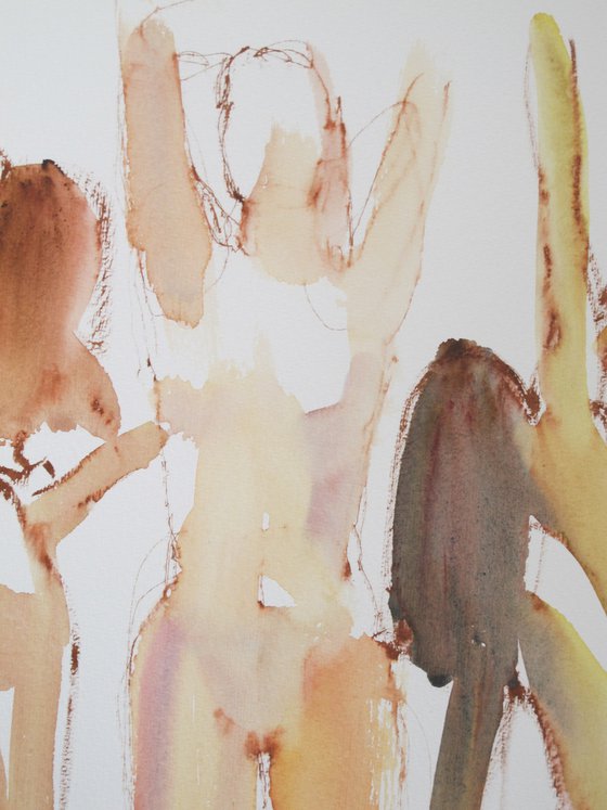 female nude 5 poses