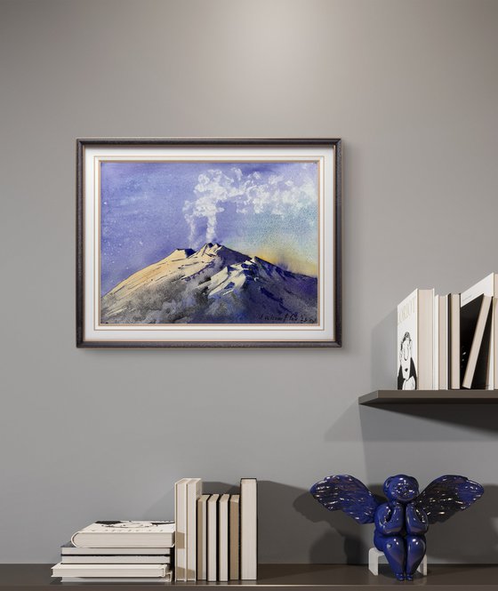 Sicilian Sunrise Volcano Etna