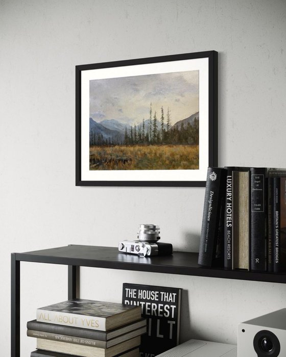 Foggy mountains