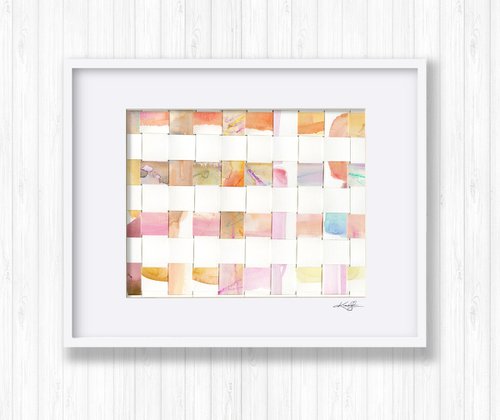 Color Weave - Watercolor Collage art by Kathy Morton Stanion by Kathy Morton Stanion