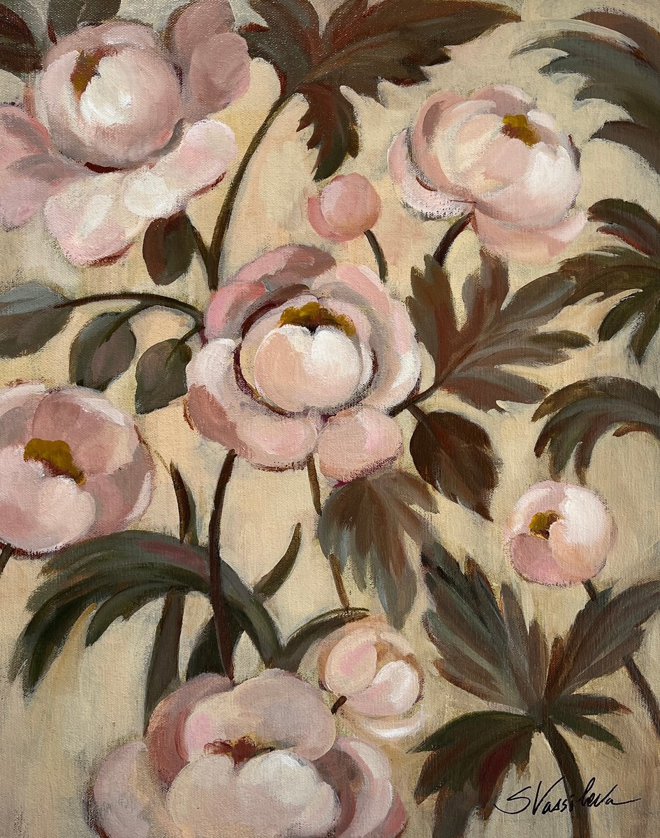 Peony Garden II by Silvia  Vassileva