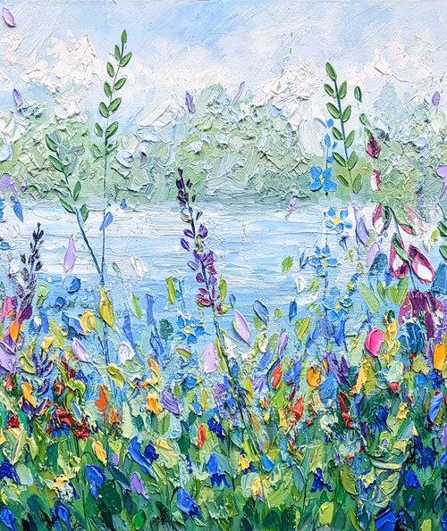 Wildflower lake by Paige Castile