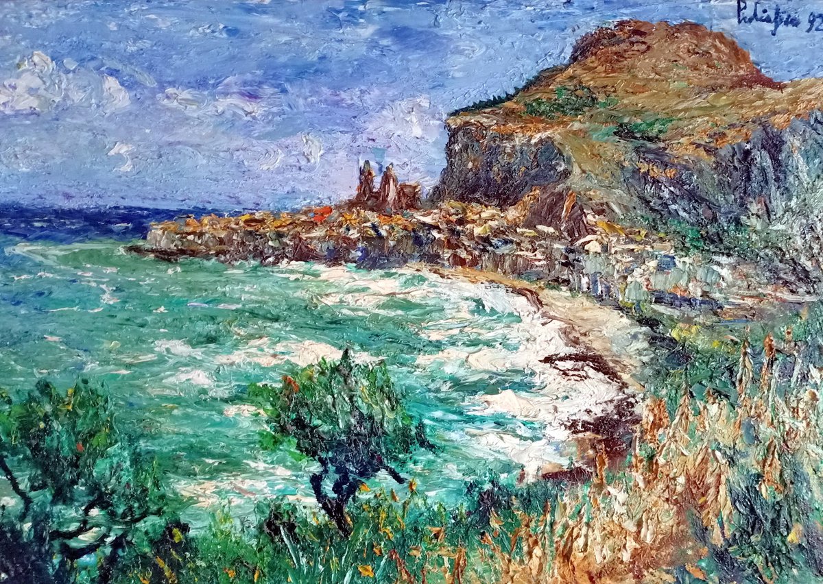 Cefali? In Burrasca By Antonino Puliafico, 29 X 21, Artwork For Sale On Artfinder