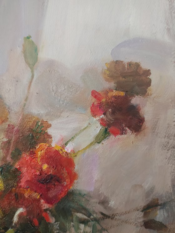 Marigolds in the sun