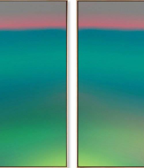 Aqua Sanatrix, 1 (diptych) by Jonas Peres