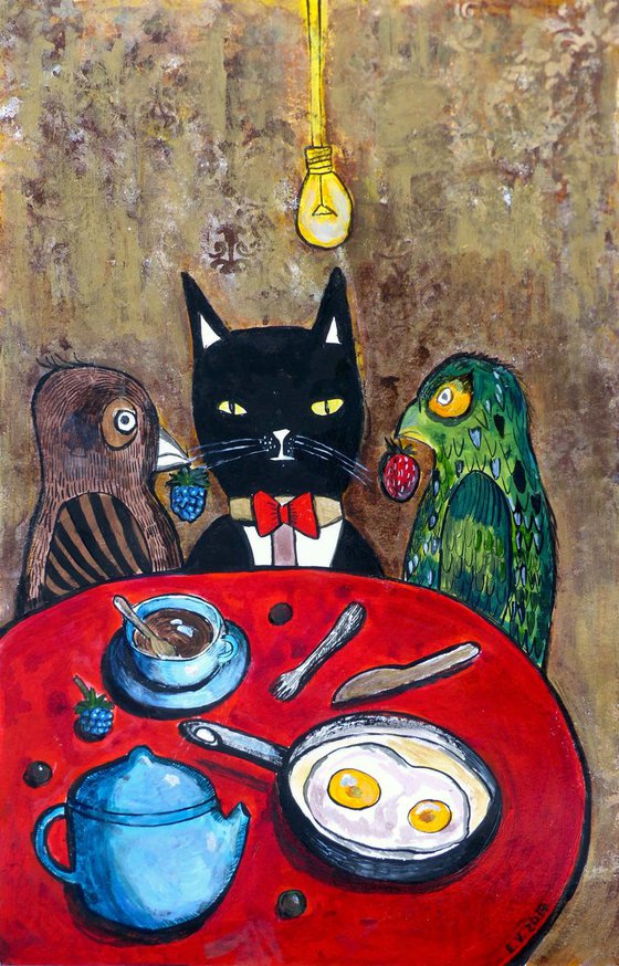 The cat's breakfast