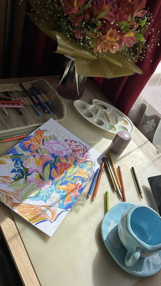 Colourful flowers