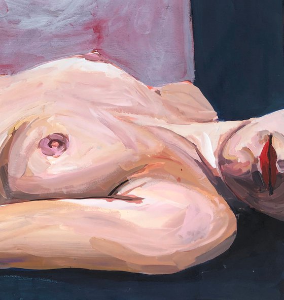 Acrylic on Canvas Nude 3