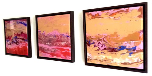 Abstract Painting Contemporary Original art on Plexiglass One of a kind  Framed  Ready to Hang Signed with Certificate of Authenticity by Vahe Yeremyan