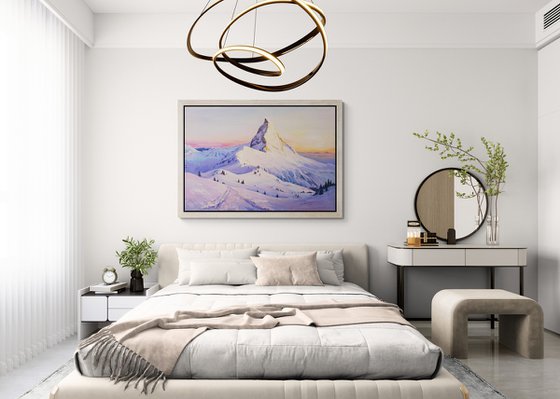 Winter day near the Matterhorn