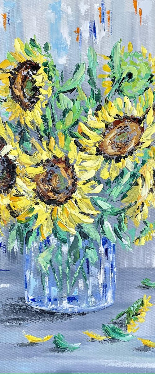 Flowers impasto by Tanya Stefanovich