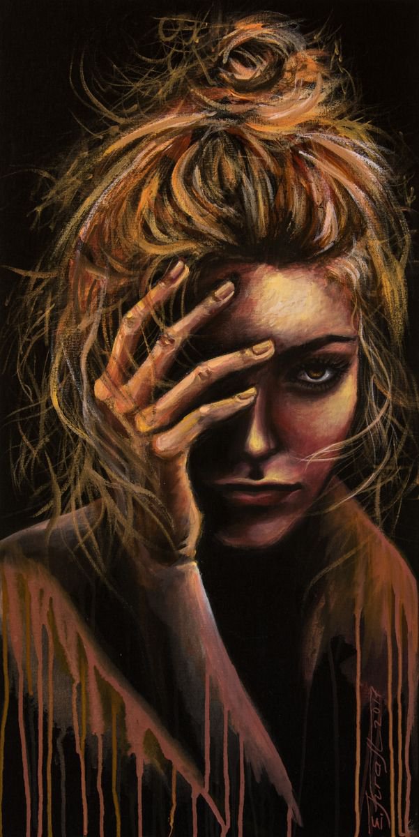 Acrylic Painting , ...Give Me A Reason By Elena Kraft, 16 X 31, Artwork For Sale On Artfinder