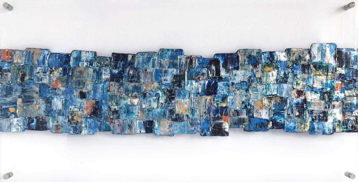 Interwoven Blue by Jayne Leighton Herd