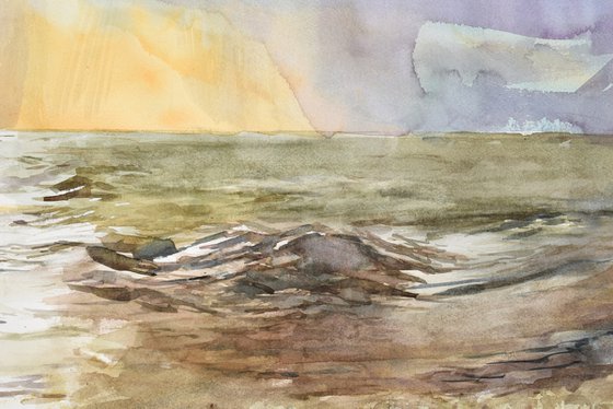 Sunset on the sea  ( 73 X 54 )