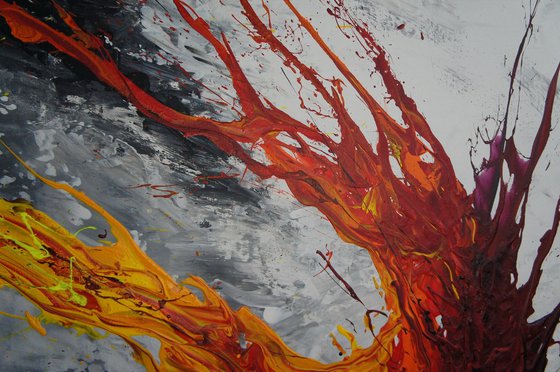 Twisting Fire VII (Spirits Of Skies 150193) - 150 x 100 cm - XXL (60 x 40 inches)