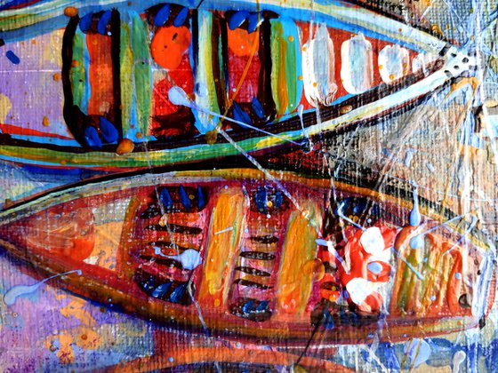 Multicolored Boats.