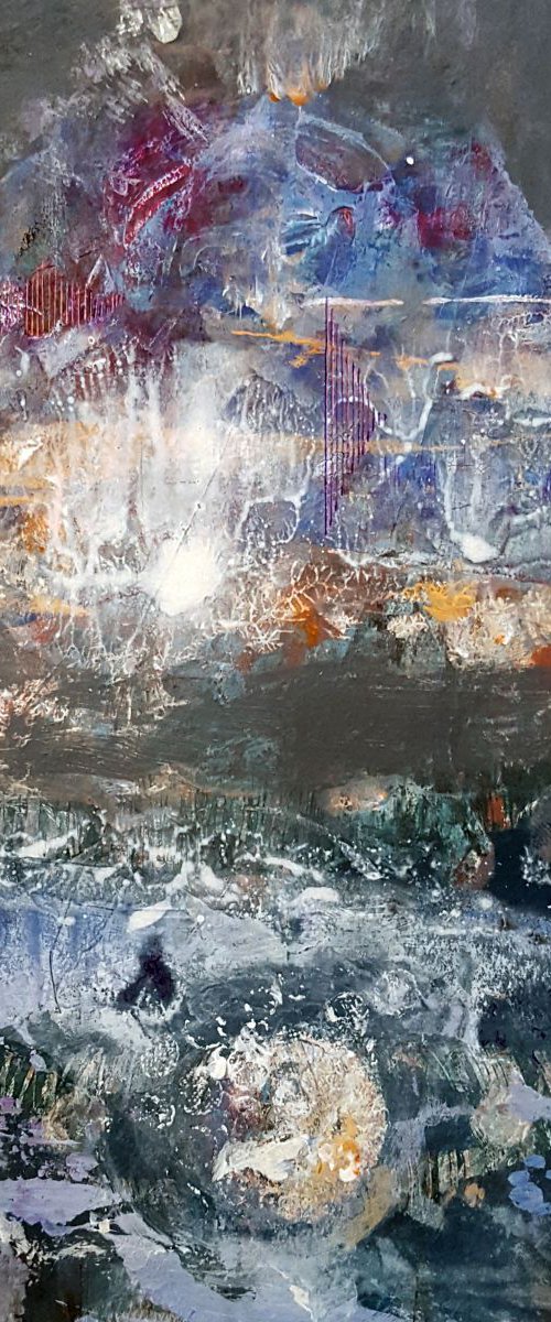 Fantastic mindscape diaphane light abstract landscape by Ovidiu Kloska by Kloska Ovidiu