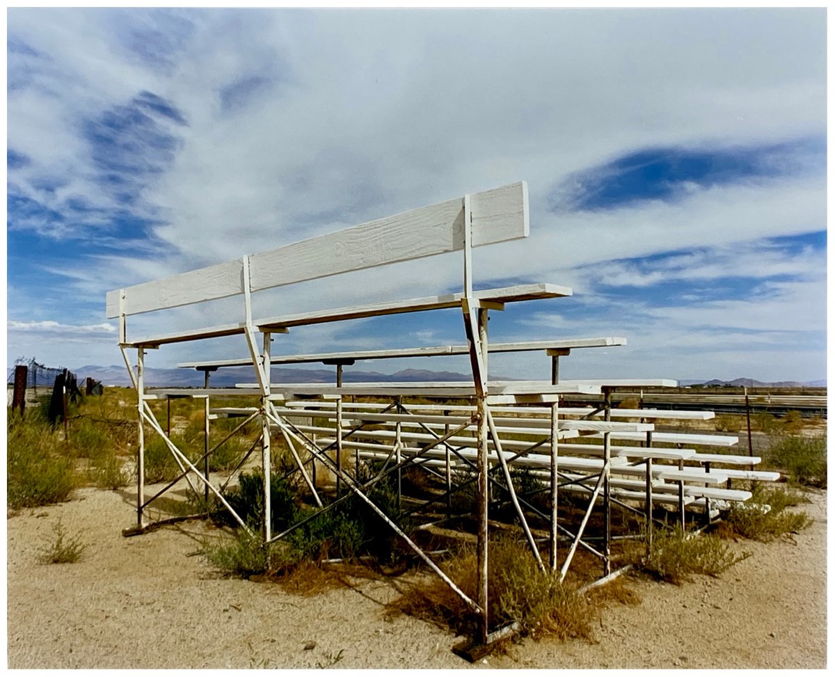 Grand Stand, Inyokern Drag Strip, California by Richard Heeps