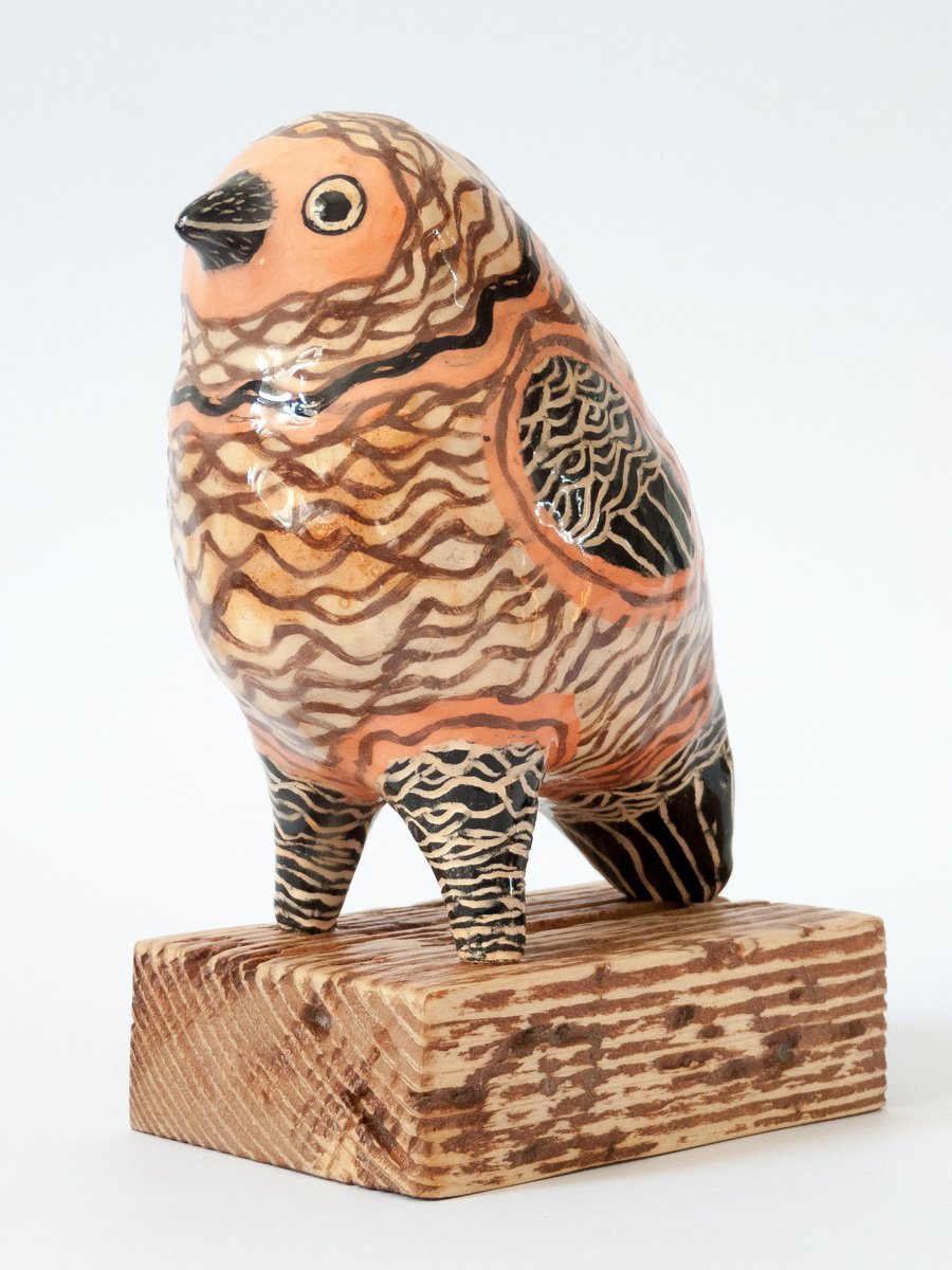 Naive Clay Sculpture , Ceramic Sculpture Bird By Oleksandr Korol, 3 X 7, Artwork For Sale On Artfinder