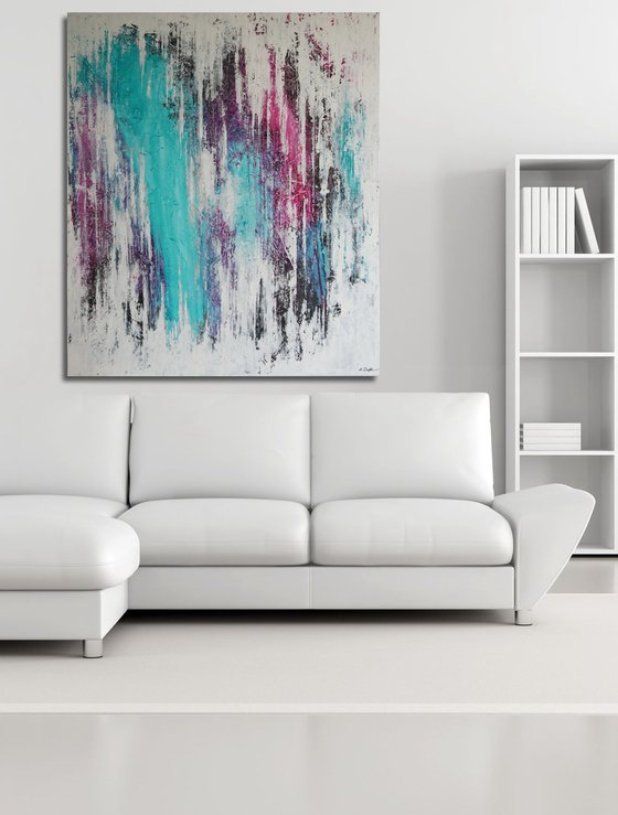 CANVAS ONLY: Iced Gems (120 x 140 cm) XXL (48 x 52 inches)