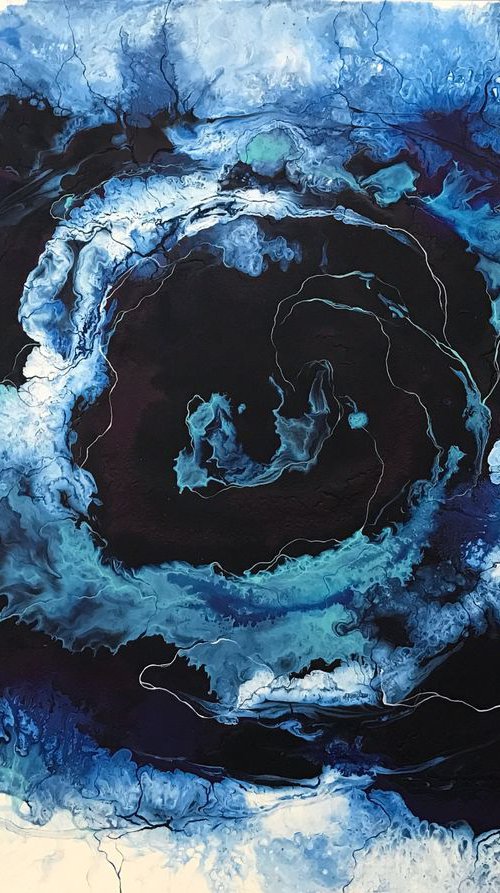 Blue Rose by Meredith B.  Studios