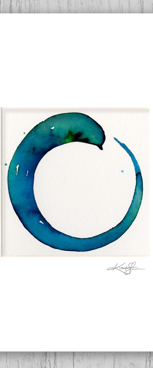 Enso Serenity 97 - Abstract Zen Circle Painting by Kathy Morton Stanion by Kathy Morton Stanion