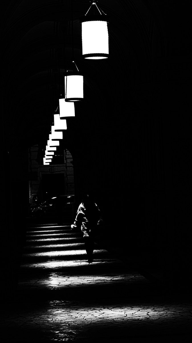 Photorealistic Portrait Photograph By Christian Schwarz, 11 X 20, Guided Out Of Darkness, Original Artwork