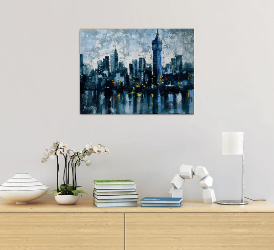 Abstract cityscape"Evening London"