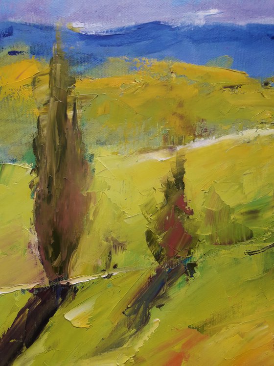 Abstract Landscape painting