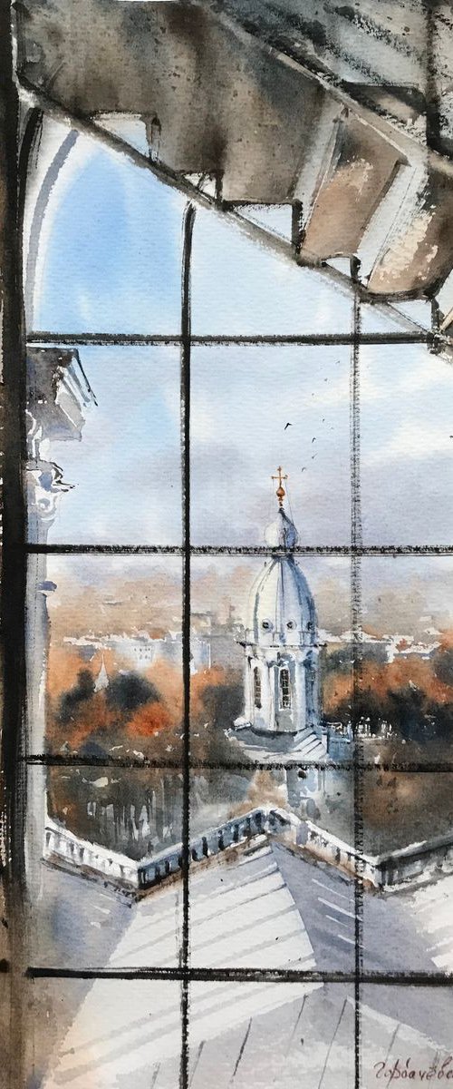 Window, The Smolny Cathedral, St. Petersburg by Eugenia Gorbacheva