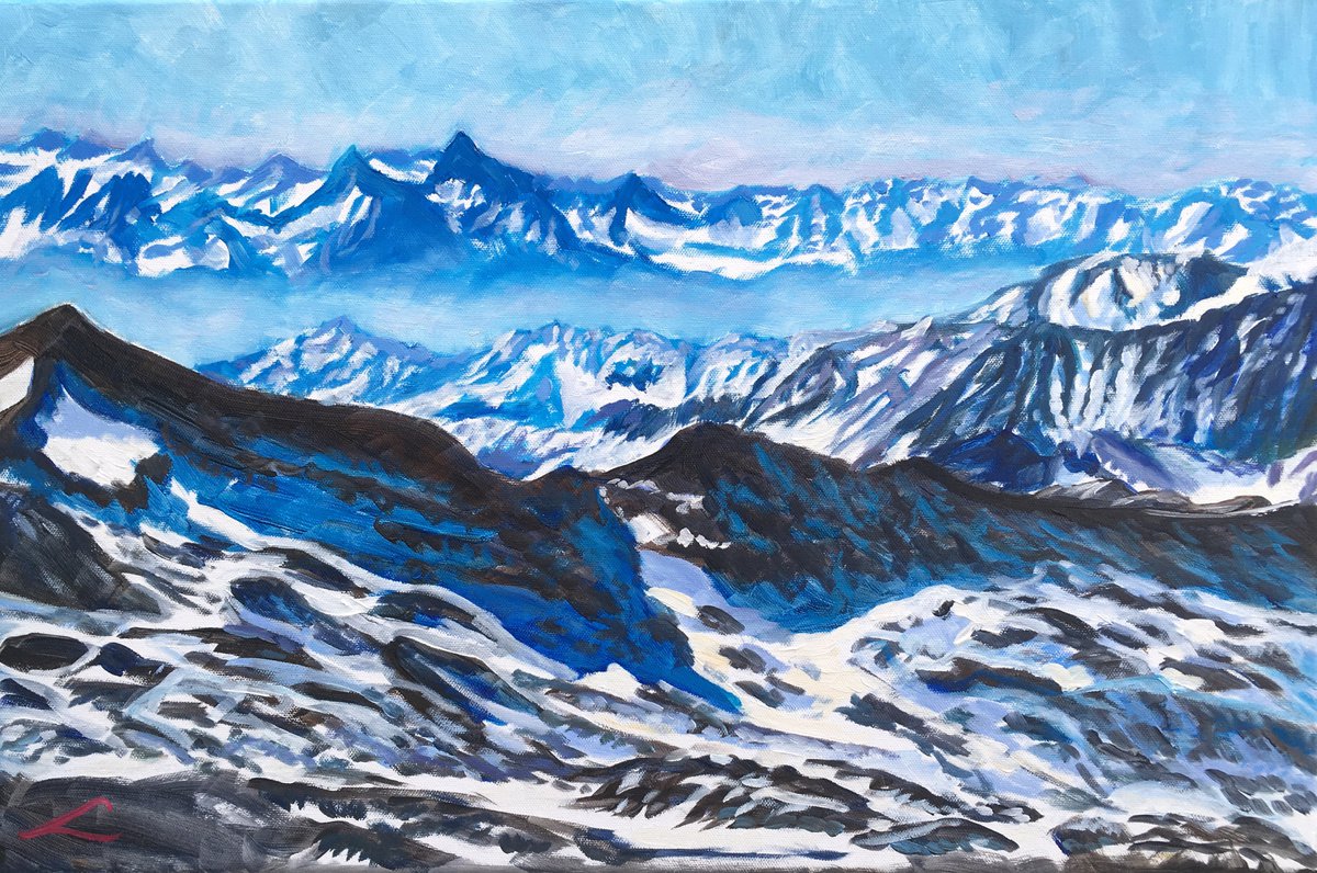 View From The Top By Elena Sokolova, 24 X 16, Artwork For Sale On Artfinder