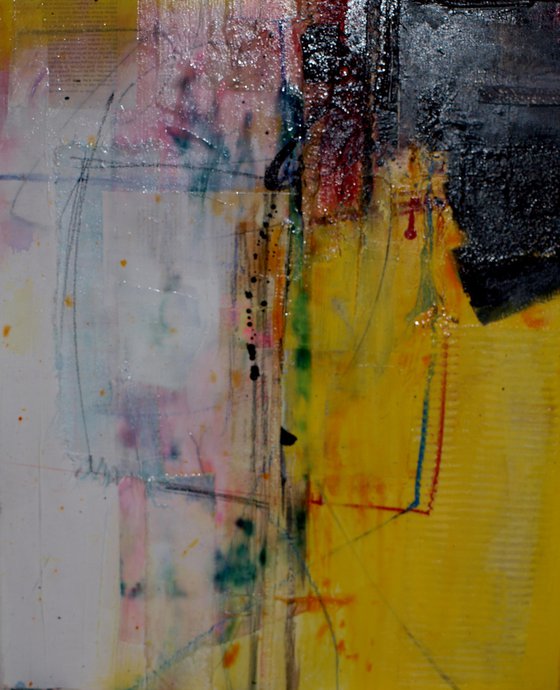 Urban Epilogue  - Large Abstract Painting by Kathy Morton Stanion