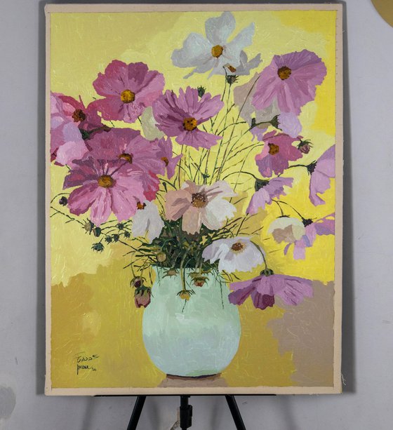 Daisies Vase abstraction