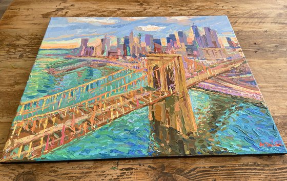 Brooklyn Bridge at Sunset NYC