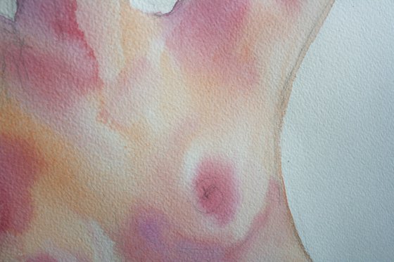 Grace VI. Series of Nude Bodies Filled with the Scent of Color /  ORIGINAL PAINTINGI