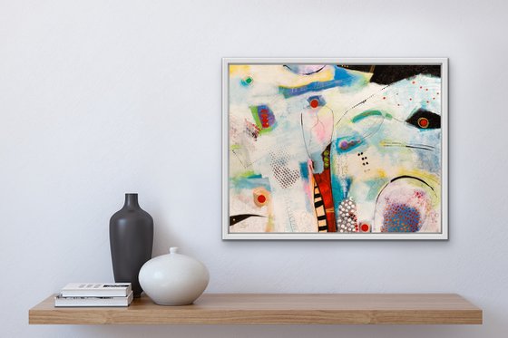 Concerto - Original abstract horizontal painting - Unique