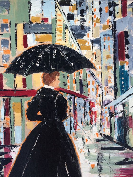 Girl with the umbrella