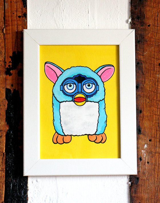 Furby Toy A5 Pop Art Painting