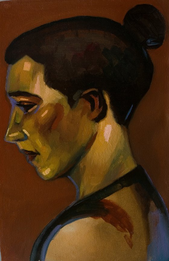 dark toned portrait