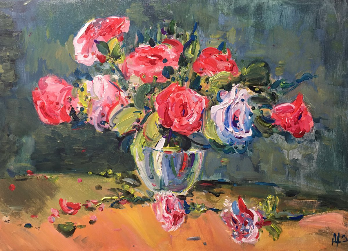  Roses By Altin Furxhi, 28 X 20, Artwork For Sale On Artfinder