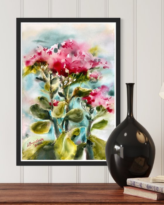 Kalanchoe 3 - floral watercolor