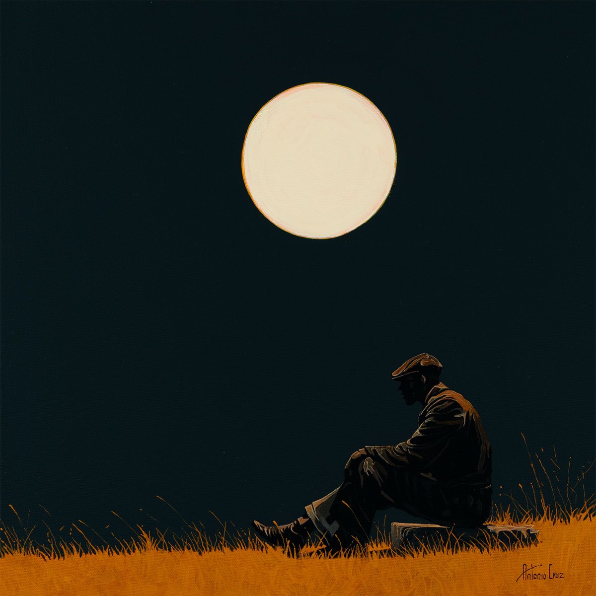  Moonlit Solitude By Antonio Cruz, 16 X 16, Artwork For Sale On Artfinder