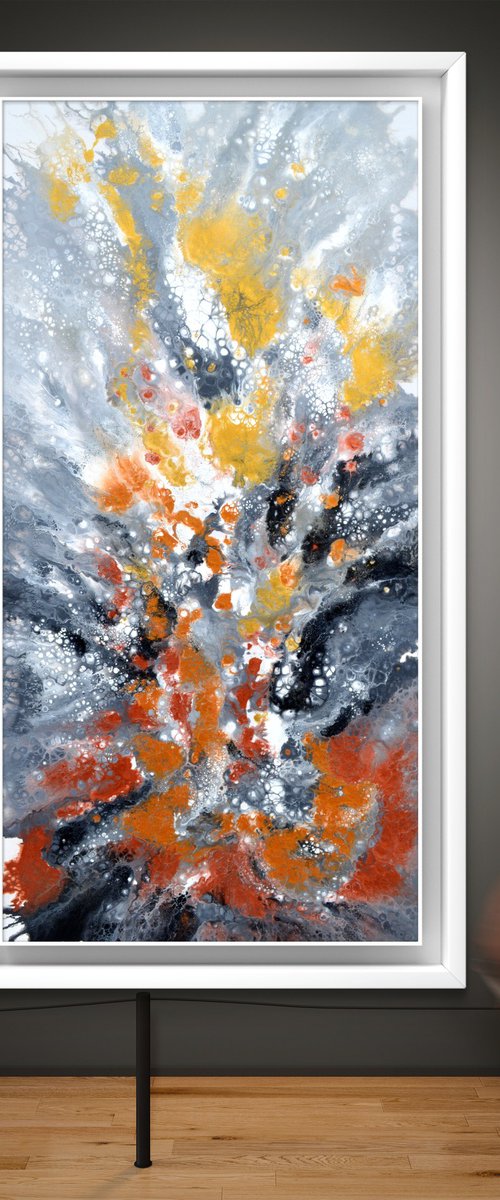 Neutral X 160X80cm Gold and Silver Effect by Soos Tiberiu