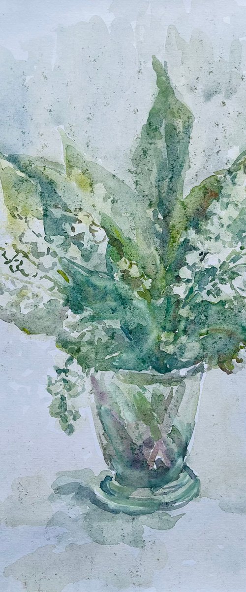 Lily of the valley 11,4x15,7in by Elena Klyan