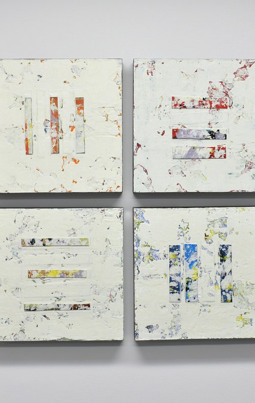 White Noise (Polyptych) by Lisa Carney