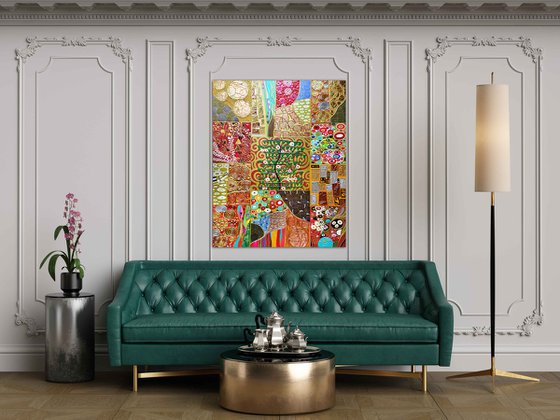 Tree of Life. Klimt abstract