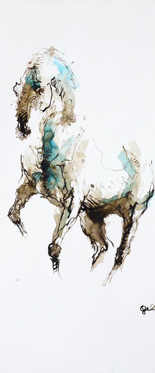 Equine Nude 1a by Benedicte Gele